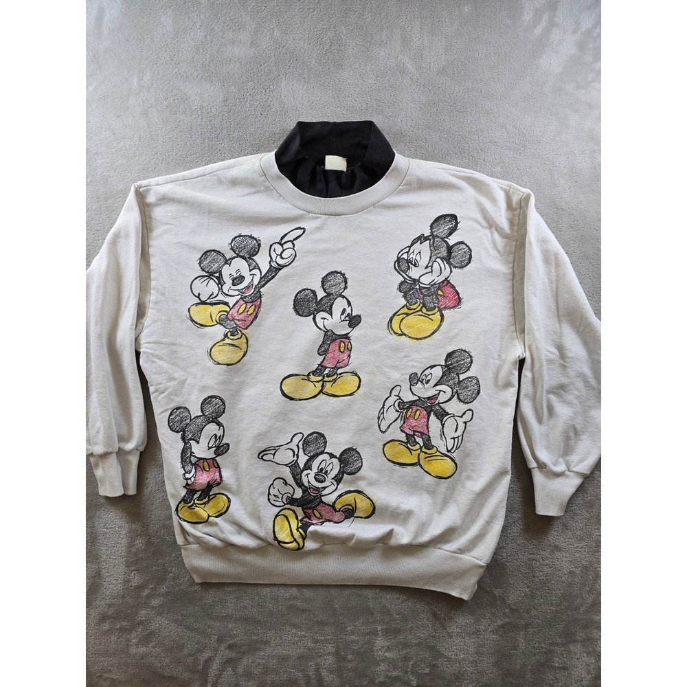 Vintage Disney Mickey Unlimited Sweatshirt‎ Womens L Mickey Mouse *Read